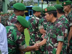 Dandim 0501/JP Letkol Inf Bangun Siregar Pimpin Apel Pengecekan Personil Cuti Kembali Lebaran 1444 H