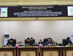 DPRD Sarolangun Gelar Paripurna Penandatangan Nota Kesepahaman LKPJ Dan Tiga Ranperda