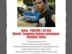 Hilang Sejak 2014, Kabar Terakhir di Menganti