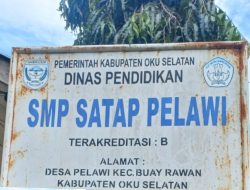 Ruang Belajar SD-SMP Satu Atap Desa Pelawi OKU Selatan Sangat Memprihatinkan