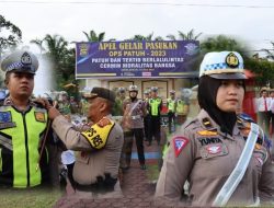 Kapolres Sarolangun AKBP Imam Rachman, S.IK Pimpin Gelar Pasukan Operasi Patuh 2023