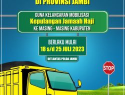 Menyambut Kepulangan Jamaah haji,Operasional Angkutan Batu Bara di Hentikan Sementara