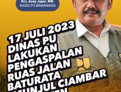 Dinas PU Sukabumi Berharap Partisipasi Masyarakat Mendukung Dalam Pemeliharaan Infrasturktur