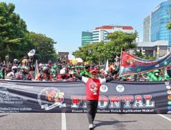 Ribuan Driver Online Frontal Se-Jatim ‘Menagih Janji Pemerintah’