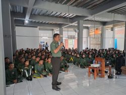 Danramil 13/Csk Berikan Wasbang Dan Penyalahgunaan Narkoba