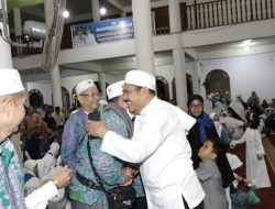 Bupati Bungo Sambut Kedatangan Jamaah Haji Kloter 22 Asal Bungo