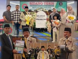 Tontawi Jauhari Tuntaskan Program Magister Dengan Nilai Sempurna