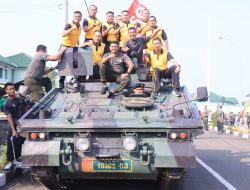 Olahraga Bersama TNI – Polri di Brigade Kavaleri 1/ Limbung Alugoro, perkuat Sinergitas TNI-Polri