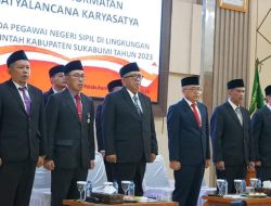 Sebanyak 21 PNS Di Pemkab Sukabumi Menerima Penghargaan Satyalencana Karya Satya