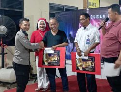 Meriahkan HUT Kemerdekaan RI Ke 78, Polsek Karawaci Gelar Lomba Karaoke
