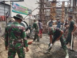 Tempat Bekas Sabung Ayam Dibangun Mesjid Oleh Warga Bersama TNI