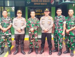 Bangun Soliditas TNI dan Polri, Kapolsek Kalideres Sambangi Koramil 06/KD