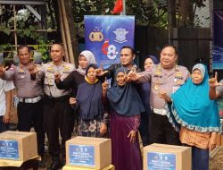 Memperingati Hari Lalulintas Bhayangkara Ke – 68, Korlantas Polri Bagikan Ribuan Paket Sembako