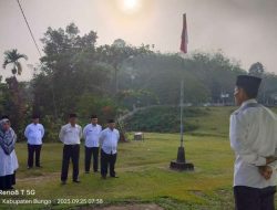 Tingkatkan Kedisiplinan Pegawai, KUA Bathin III Ulu Rutin Gelar Apel Senin Pagi