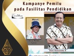 Webinar Satupena Ungkap Pro Kontra Kampanye Pemilu Pada Fasilitas Pendidikan