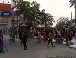 Pedagang Pasar Kota Bumi Kabupaten Tangerang Diserang Sekelompok Diduga Ormas