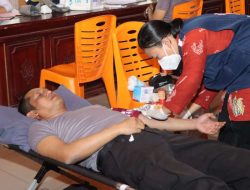 Polres Bungo Gelar Donor Darah Dalam Rangka HUT Humas Polri Ke-72