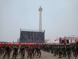 Panglima TNI Pimpin Gladi Bersih Upacara HUT TNI Ke-78 di Monas