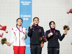 Atlet Panjat Tebing Asal Kota Tangerang, Sallsabillah Raih Medali Perunggu di Asean Games 2022 Hangzhou