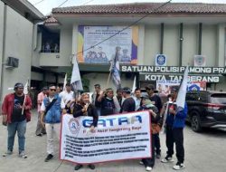 Dinilai Tidak Tegas Dalam Penegakan Perda,Kantor Satpol PP Kota Tangerang Didemo