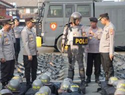 Persiapan Pengamanan Pemilu 2024, Kapolres Metro Tangerang Kota Pimpin Apel Kesiapan Pengecekan Sarana dan Prasarana