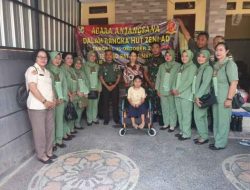 Peringati HUT ke 78 Zeni AD, Zidam IX/Udayana Anjangsana ke Panti Asuhan Yappenatim dan Anak Anggota Yang Sakit