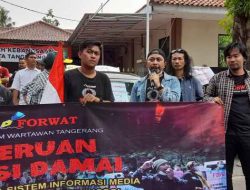 Dinilai Tidak Transparan, Forwat Gruduk Kesbangpol Kota Tangerang
