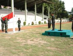 Full of Spirit Soldiers and Civil Servants of Kodam IX/Udayana Se-Garnizun Denpasar Commemorate 78th Heroes Day