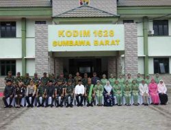 Pangdam IX/Udayana Melaksanakan Kunjungan Kerja di Kodim 1628/Sumbawa Barat