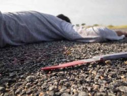 Sadis ! Mayat Pria Dengan Pisau di Mulut Gegerkan Warga Pranti