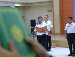 Optimalisasi Kinerja, Arif Lantik 64 Pegawai ASN