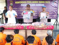 Polres Tulang Bawang Ungkap Ratusan Kasus dan Tersangka Sepanjang Tahun 2023