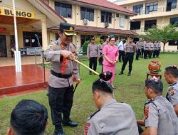 Pimpin Upacara Kenaikan Pangkat Personil Polda Jambi, Ini Penyampaian Kapolres Bungo