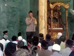 Safari Jumat, Ini Pesan Kapolsek Usai Sholat Jumat