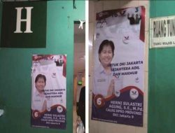 Atribut Caleg Perindo DKI Jakarta di Rusunami City Park Disoal Warga