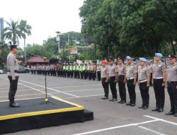 Kapolres Pimpin Upacara Kenaikan Pangkat 122 Personel Polres Metro Tangerang Kota