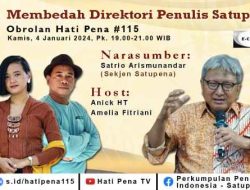 Webinar Satupena Bedah Buku Direktori Penulis Indonesia 2023