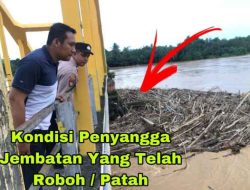 Tiang Penyangga Jembatan Batrix Patah, Sat Lantas Tutup Akses Jembatan ll