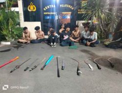 Gagalkan Aksi Tawuran, Polsek Jati Uwung Amankan Belasan Remaja dan Sajam