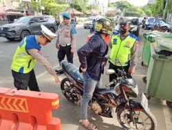 Gencarkan Razia Knalpot Brong, Satlantas Polres Metro Tangerang Kota Amankan 81 Motor
