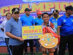 Saksikan Final Liga FORSSEKOT, Pj: Banyak Calon Atlet Sepakbola Muda Berbakat