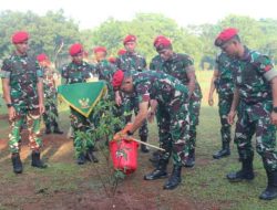 Lestarikan Lingkungan Hidup,Seribu Pohon Ditanam di Area Maki Group 1 Kopasus