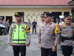 Waka Polda Jambi Brigjen Pol. Edi Mardianto, S.I.K., M.Si, Pimpin Apel Kesiapan Personel Polres Bungo Dalam Pengamanan Pemungutan Suara Pemilu 2024