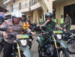 Waka Polda Jambi Dan Kasrem 042 Gapu Pimpin Patroli Skala Besar Amankan Pemilu 2024