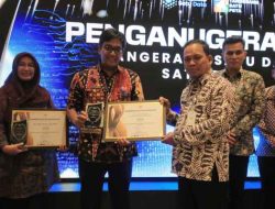 Serahkan Award Tangerang Satu Data, Pj Harap Pengelolaan Data Makin Berkualitas