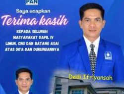Pleno KPU Selesai, Dedi Ifriyansah Dipastikan Lolos Meraih Kursi DPRD Kabupaten Sarolangun