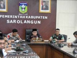 PJ Bupati Sarolangun Bachril Bakri Pimpin Rakor Forkopimda, Bahas Persiapan Operasi Ketupat