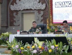 Kasdam IX/Udayana Hadiri Rakor Lintas Sektoral Bidang Ops Tahun 2024 di Mapolda Bali