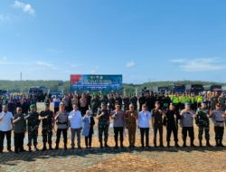Danrem 042/Gapu Pimpin Apel Gelar Pasukan Pam VVIP Kunker Presiden RI