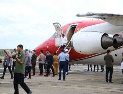 Presiden RI Ir.H Joko Widodo Tiba di Bandara Udara Muara Bungo